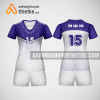 Mẫu áo bóng chuyền thiết kế màu Tím Lavender BCN2