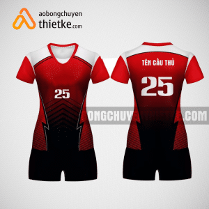 Mẫu áo bóng chuyền thiết kế màu đỏ tại Bình Dương BCN4