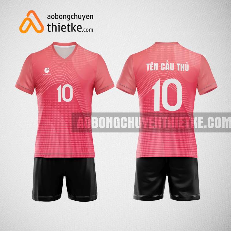 Mẫu áo bóng chuyền in theo yêu cầu chính hãng màu hồng BCN480 nam
