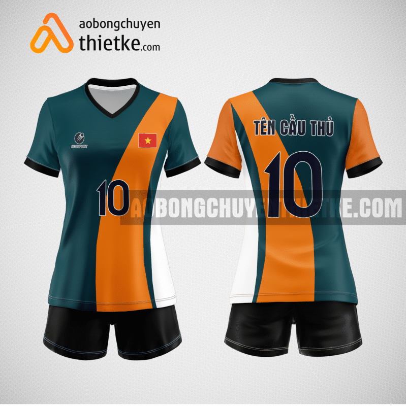 Mẫu áo bóng chuyền thiết kế ngân hàng kienlongbank BCN130 nữ