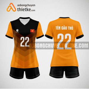 Mẫu đồ bóng chuyền Tổng Công ty cổ phần Bảo Minh màu cam BCN719 nữ