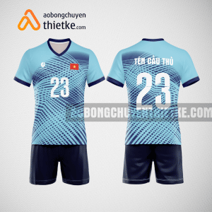 Mẫu trang phục thi đấu bóng chuyền CTCP Dịch vụ Hàng không Sân bay Tân Sơn Nhất màu xanh BCN730 nam