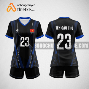Mẫu đồ bóng chuyền CTCP Dây Cáp điện Việt Nam màu đen BCN759 nữ