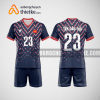 Mẫu quần áo bóng chuyền Tổng Công ty cổ phần Bảo hiểm Petrolimex tím than BCN744 nam