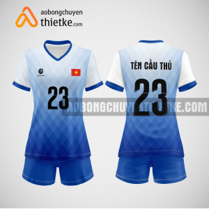 Mẫu đồng phục bóng chuyền CTCP Cấp nước Đồng Nai xanh dương BCN769 nữ