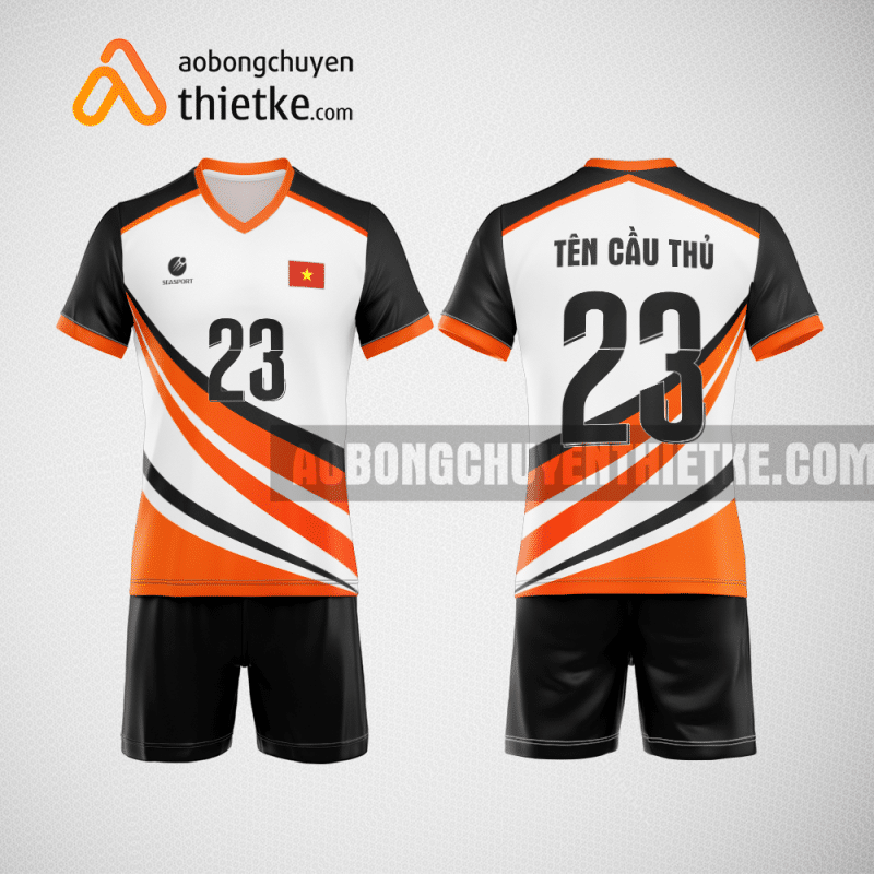 Mẫu quần áo bóng chuyền CTCP Đại Thiên Lộc màu cam BCN768 nam