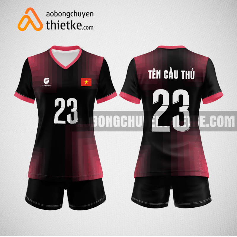 Mẫu quần áo bóng chuyền CTCP Xi măng Bỉm Sơn màu đen BCN780 nữ