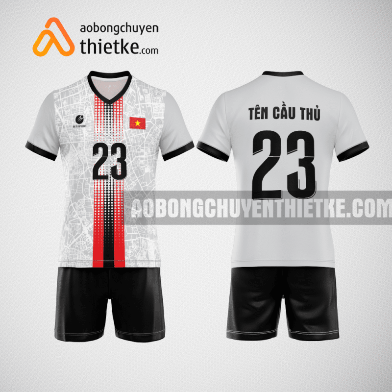Mẫu quần áo bóng chuyền Tổng Công ty cổ phần Phong Phú màu xám BCN796 nam
