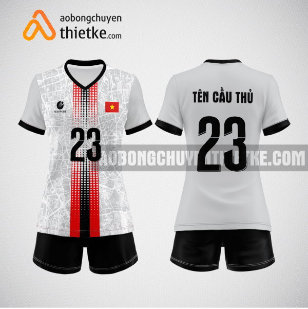 Mẫu quần áo bóng chuyền Tổng Công ty cổ phần Phong Phú màu xám BCN796 nữ