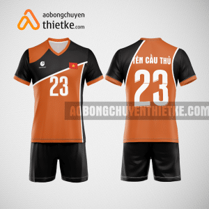 Mẫu đồ bóng chuyền CTCP Đầu tư IDJ Việt Nam thiết kế màu cam BCN827 nam