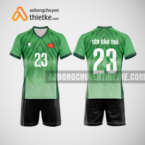Mẫu quần áo bóng chuyền CTCP Tập đoàn Đức Long Gia Lai màu xanh lá thiêt kế BCN816 nam