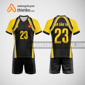 Mẫu quần áo bóng chuyền CTCP Dịch vụ Nông nghiệp Bình Thuận thiết kế màu vàng BCN852 nam